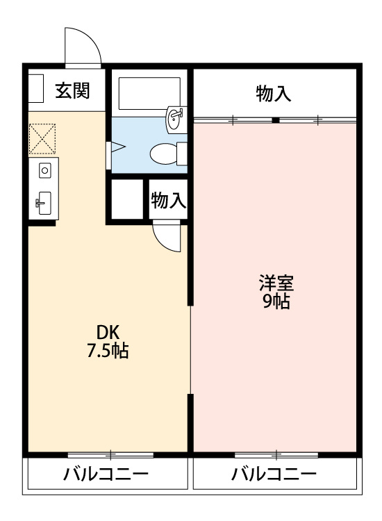 サクラビル　　刈谷市の賃貸ならクラスホーム刈谷店の間取り