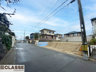 【前面道路含む現地写真】 | 宇治市琵琶台3丁目　売土地　建築条件無し