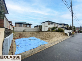 【前面道路含む現地写真】 | 宇治市琵琶台3丁目　売土地　建築条件無し