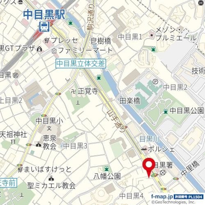 【地図】 | プラウド中目黒