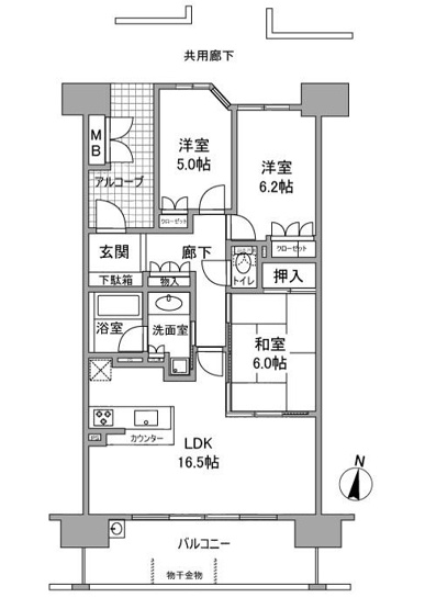 【間取り】 | プラウド江坂