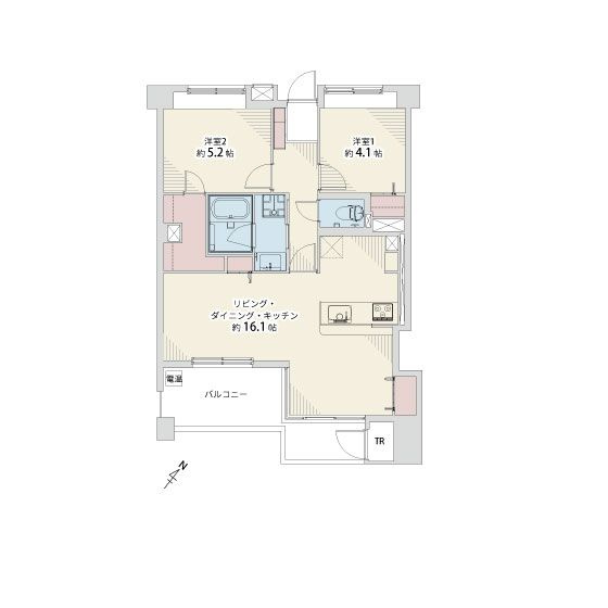 【間取り】 | クロ―バーハイツ雑餉隈☆仲介手数料無料☆
