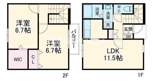 【間取り】 | ルミエール西山本