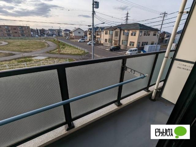 アビタパークサイド昭和中央のバルコニー