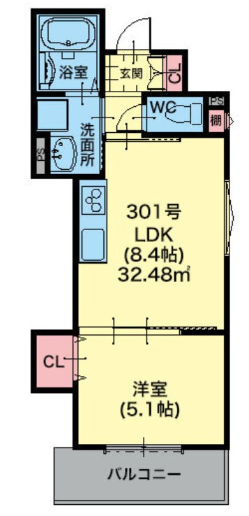 ピレーネ近江堂の間取り