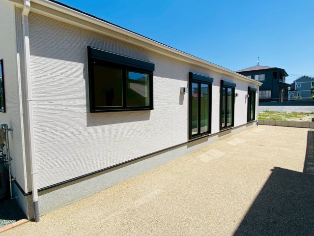 リナージュ／大津町大津第1期／２号棟の庭|裏には大きなお庭が☆BBQも可能♪家庭菜園もありですね☆