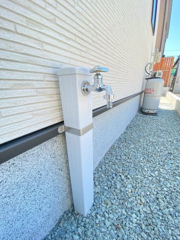 リナージュ／大津町大津第1期／２号棟の庭|お庭に水栓がついてます♪色々使えそうですね☆