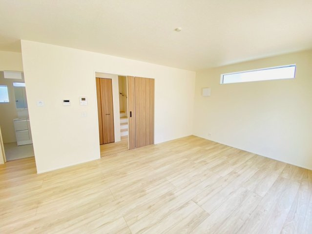 リナージュ／大津町大津24－1期／1号棟の居間・リビング|20帖リビングスペース♪家族とコミニュ―ケーションはこちら★