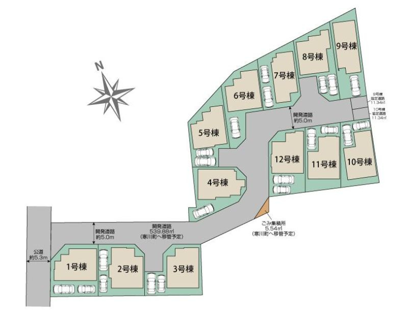 寒川町小谷2丁目新築戸建て　4号棟の区画図|区画図「寒川町小谷2丁目新築戸建て」