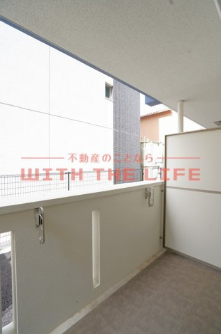 LIFEFIELD小郡Ⅱ【10.000円キャッシュバック対象物件】のバルコニー|広々としたバルコニーです