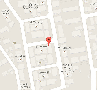 ロイヤルパレスコスモスの地図