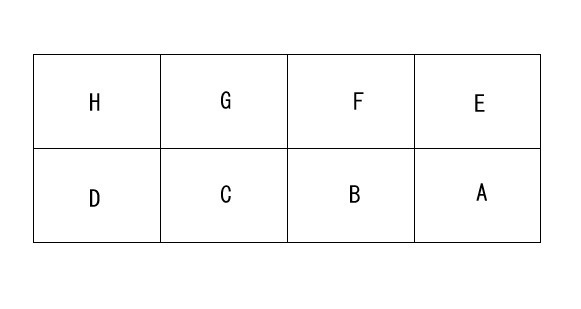 ロイヤルパレスコスモスの区画図