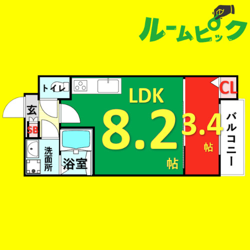 MOVE庄内通　名古屋市賃貸　仲介手数料無料の間取り