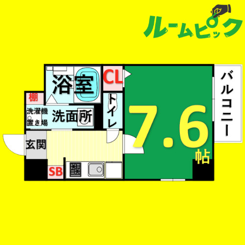 P-SQUARE　Shumoku　III　名古屋市賃貸　仲介手数料無料の間取り