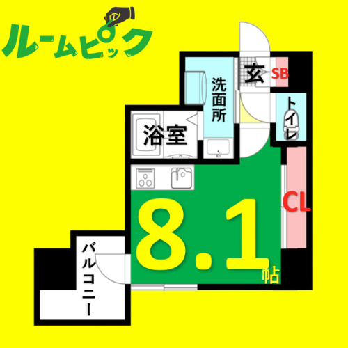 PLATZ TACHIBANA(プラッツタチバナ)　名古屋市賃貸　仲介手数料無料の間取り