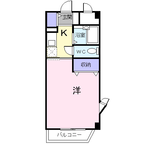 セゾン升本の間取り
