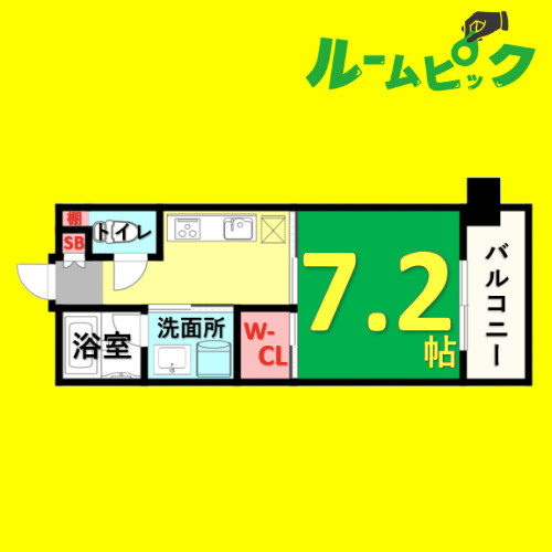アデグランツ大須　名古屋市賃貸　仲介手数料無料の間取り