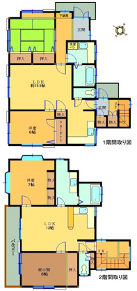 【間取り】 | 大室高原別荘地　戸建
