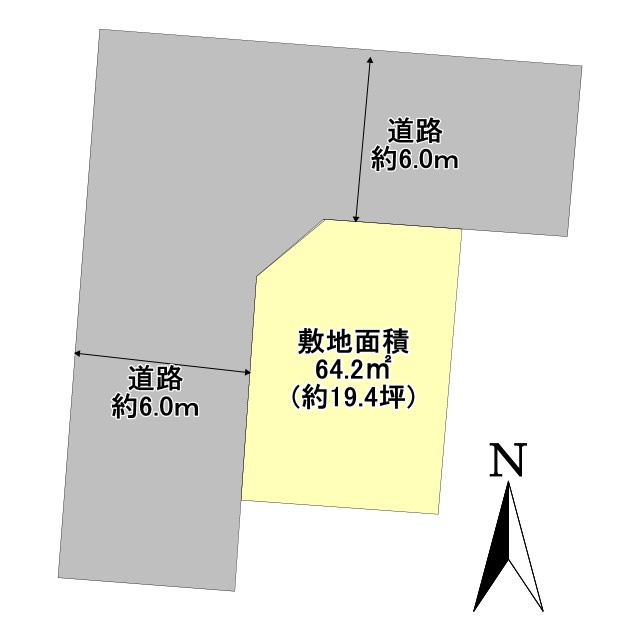 三郷市中央4丁目　建築条件無し売地の土地図|建築条件なしなのでお好きなハウスメーカーで建築出来ます