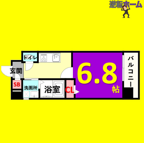 エステート愛和　名古屋市賃貸　仲介手数料無料の間取り