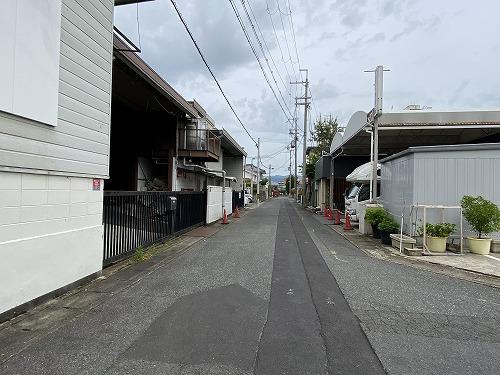 一乗寺向畑町 土地の前面道路含む現地写真
