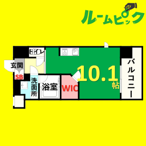 エスペランサ葵　名古屋市賃貸　仲介手数料無料の間取り