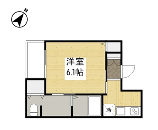 【間取り】 | reve南本庄 | 1K