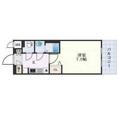 プレサンス江坂クォーレの間取り