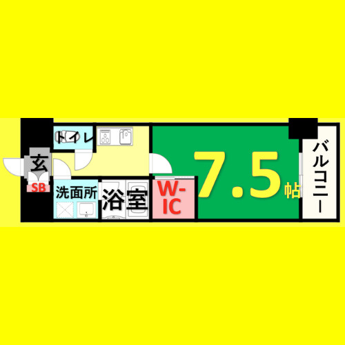 ハーモニーレジデンス名古屋今池　名古屋市賃貸　仲介手数料無料の間取り