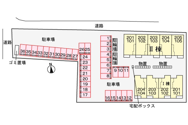 ウニコⅡの区画図