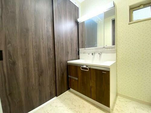 堀溝１丁目　未入居一戸建ての独立洗面台|シャワー付き洗面化粧台
■物件内覧・資金計画相談・住宅ローン相談、リフォーム相談、お問合せ受付中■
※当日・翌日のご内覧、ご相談はお電話でのお問合せがスムーズです！