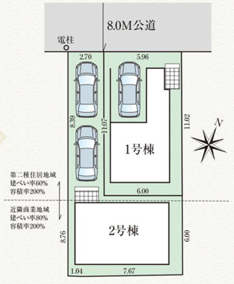 【区画図】 | 川口市朝日4丁目 | 
