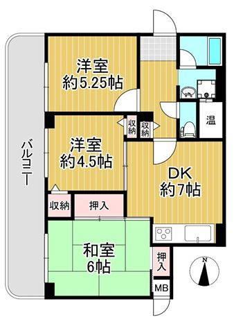 【間取り】 | シャルム小阪壱番館　西堤小学校区　近鉄河内小阪駅