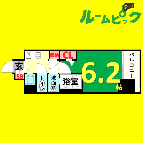 プレサンス錦ラウム　名古屋市賃貸　仲介手数料無料の間取り