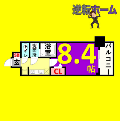 プレサンス鶴舞公園セラヴィの間取り