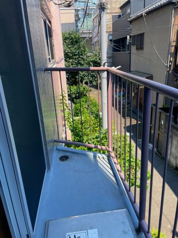 村上コーポのバルコニー
