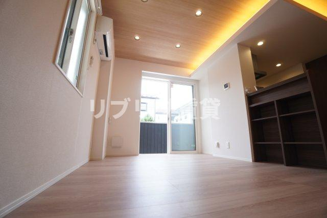 D-ROOM都賀２丁目ⅡーA棟の居間・リビング