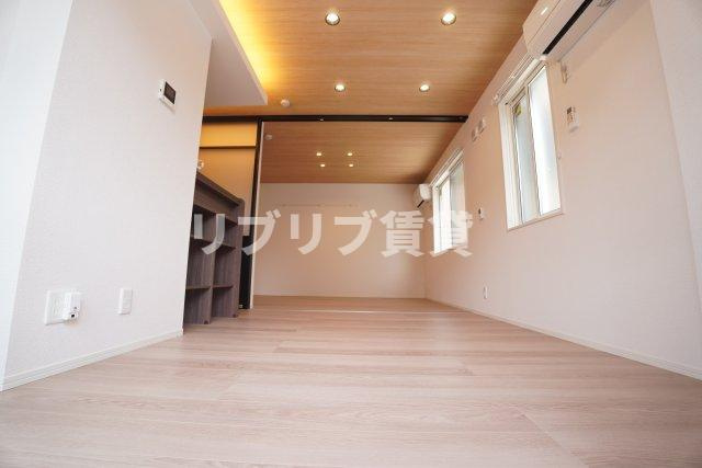D-ROOM都賀２丁目ⅡーA棟の居間・リビング
