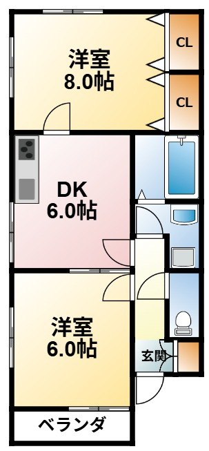あかねハイツの間取り