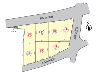 【区画図】 | 鈴鹿市北玉垣町《全7区画》