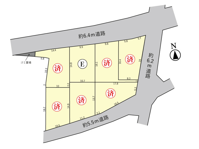 【区画図】 | 鈴鹿市北玉垣町《全7区画》