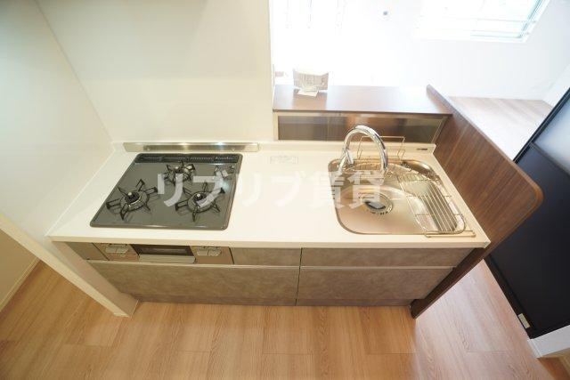 D-ROOM都賀２丁目ⅡーA棟のキッチン