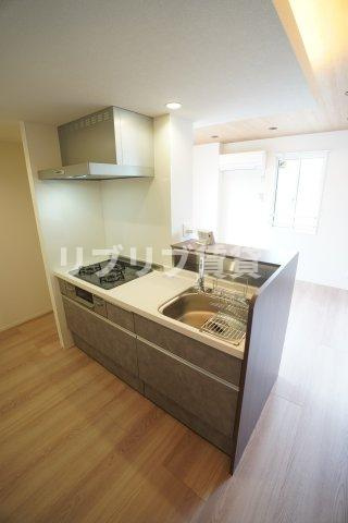 D-ROOM都賀２丁目ⅡーA棟のキッチン