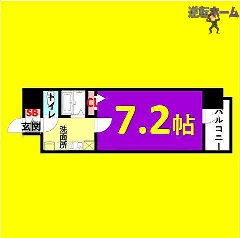ベレーサ金山　名古屋市賃貸　仲介手数料無料の間取り