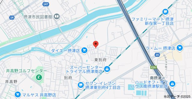 エクセル樋下の地図