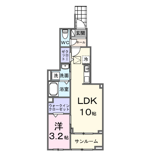 カーサ・プリ―トの間取り