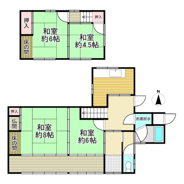 【価格改定】高島市安曇川町南古賀の間取り|広縁でのゆったり時間が幸せですね♪