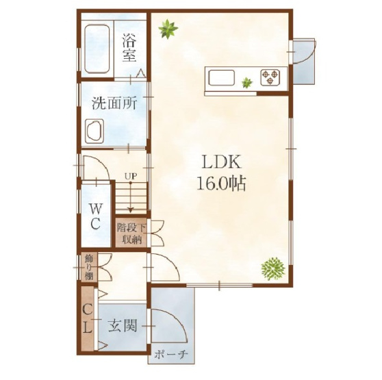 【間取り】 | 1階間取図です。