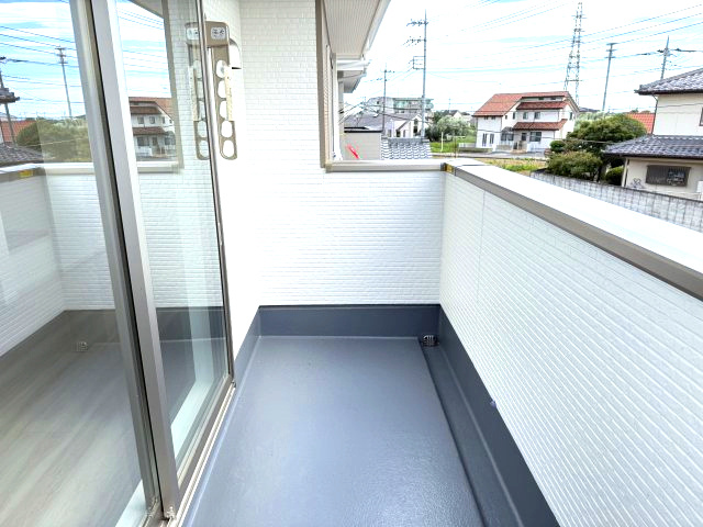 前橋市朝倉町２期　新築戸建て　1号棟のバルコニー|バルコニーです♪南向きで陽当たり良好！
