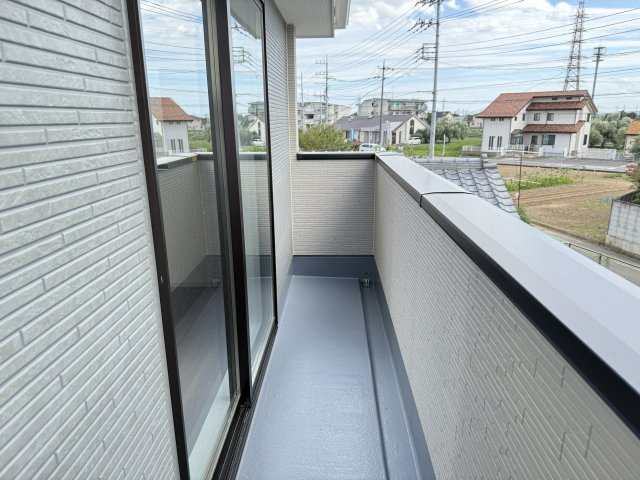 前橋市朝倉町２期　新築戸建て　2号棟のバルコニー|バルコニーです♪南向きで陽当たり良好！